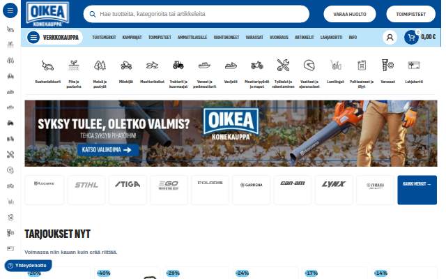 Oikea Konekauppa storefront