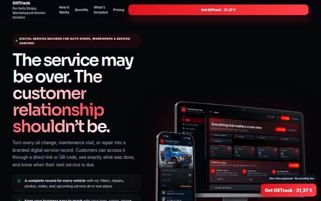 OilTrack storefront