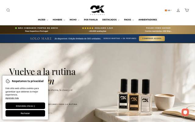 OK Perfumes storefront