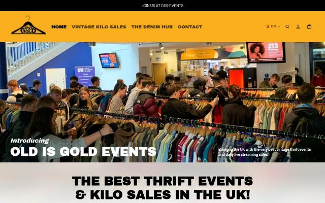 Old Is Gold Events storefront