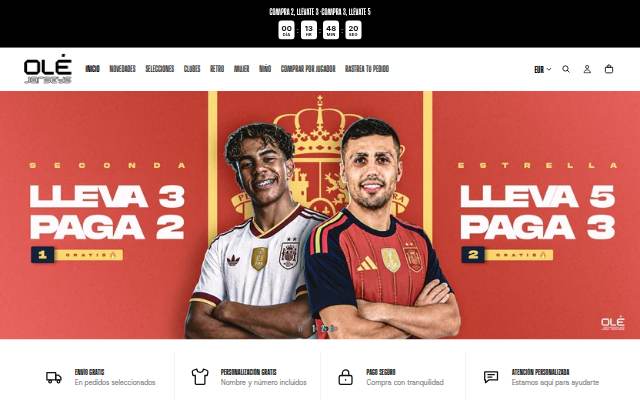 Olé Jerseys storefront