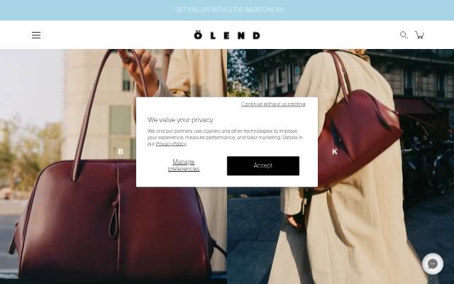 Ölend storefront