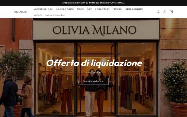 Olivia Milano storefront