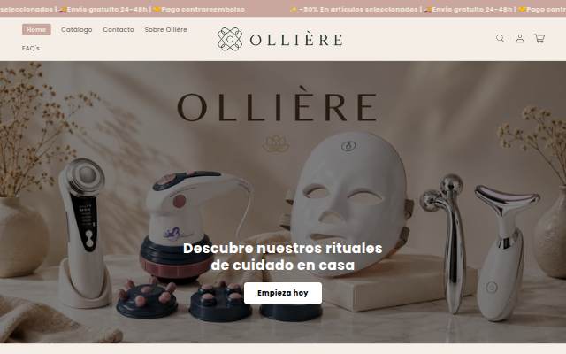 Olliere.com storefront