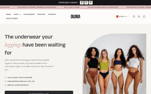 Olora storefront