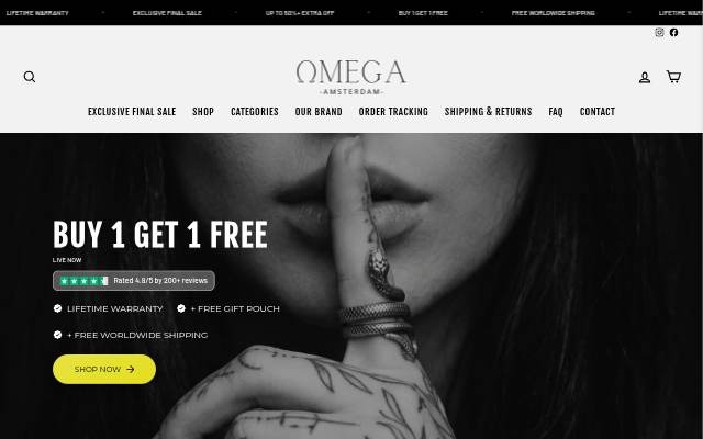 Omega Amsterdam storefront