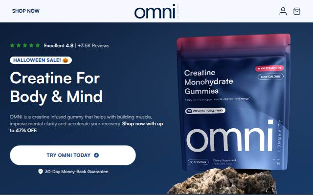 Startseite von OMNI Creatine