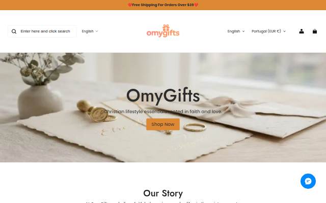 Omygifts storefront