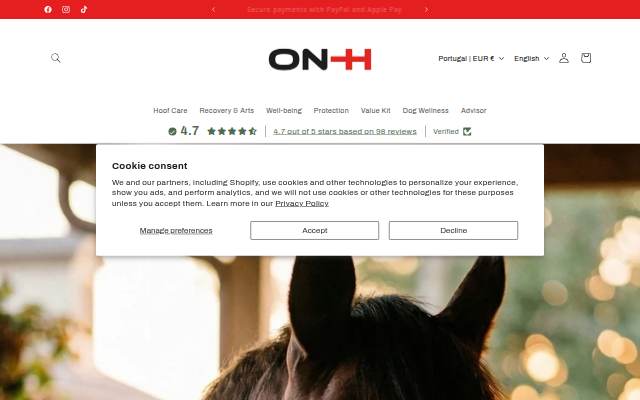 ON-H storefront
