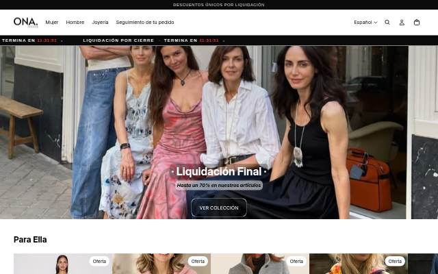 Ona storefront