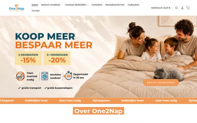 One2Nap storefront