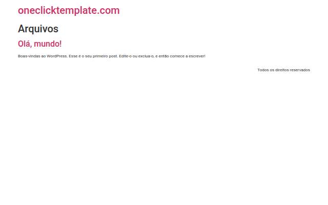 Startseite von oneclicktemplate.com