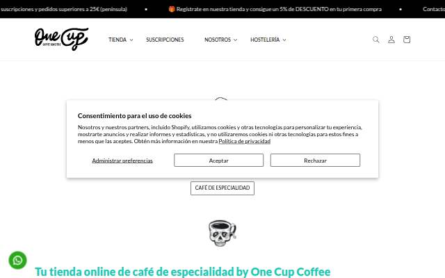 One Cup Coffee Roasters storefront