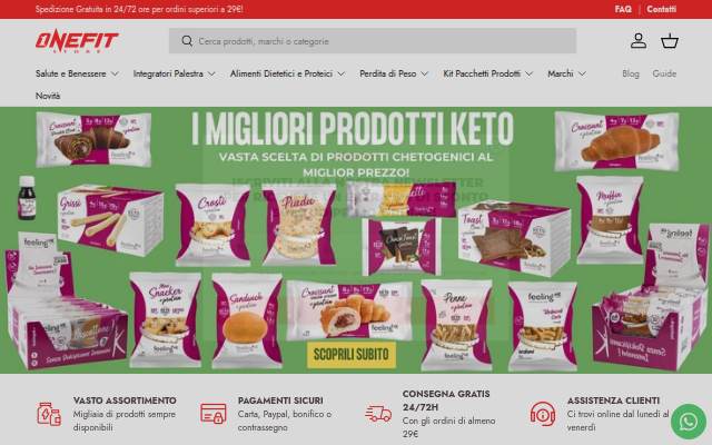 Onefitstore storefront