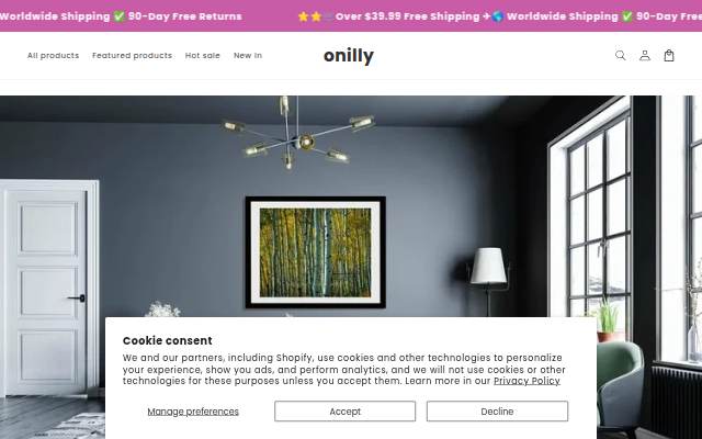 onilly storefront