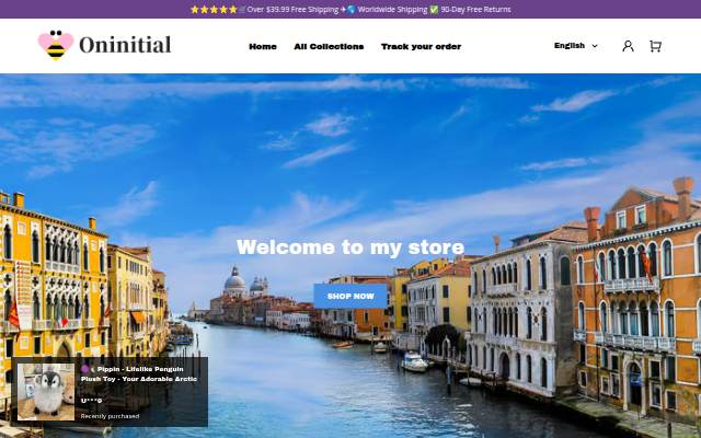 Oninitial storefront