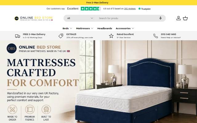 Online Bed Store storefront
