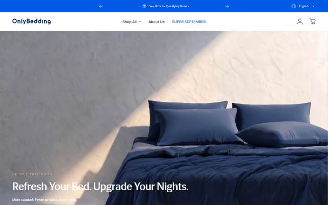 OnlyBedding storefront