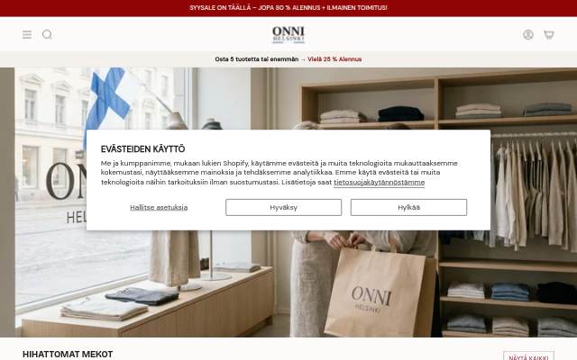 Onni Helsinki storefront