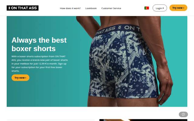 Boxers ON THAT ASS storefront