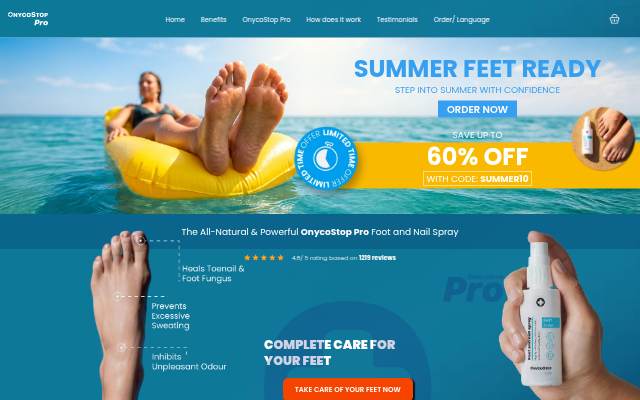 OnycostopPro - 100% Natural Feet Fungus Solution storefront