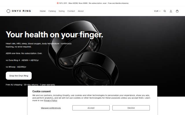 Onyx Ring storefront