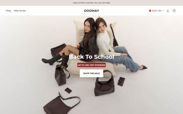 OOOMAY storefront