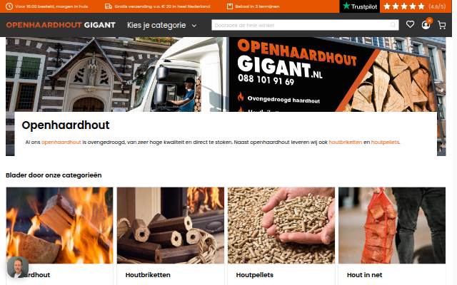 Openhaardhout Gigant storefront