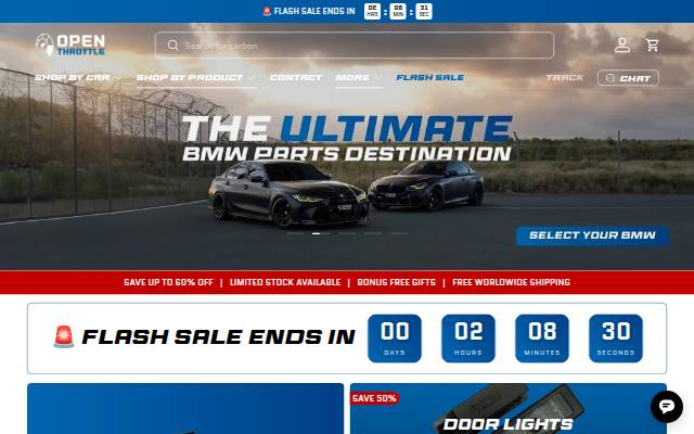 OPEN THROTTLE storefront