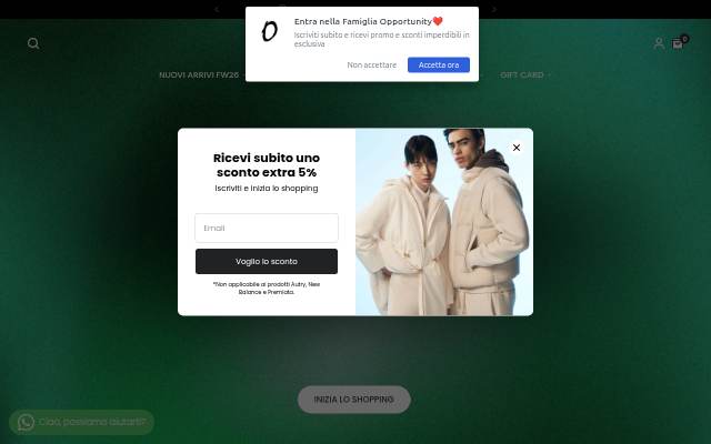 Startseite von Opportunity Stores