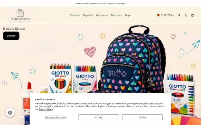 O Presente Certo storefront