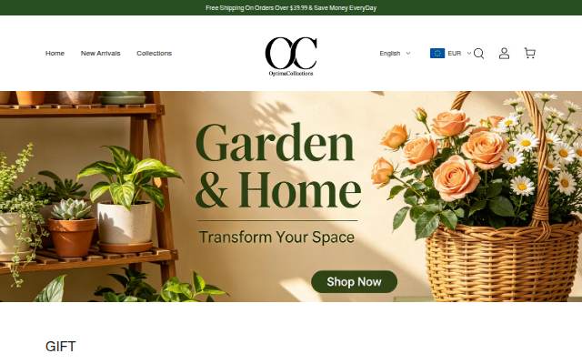 OptimaCollections storefront
