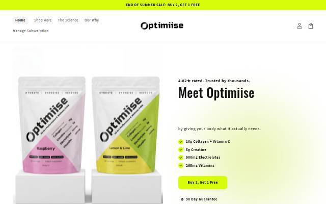 Optimiise storefront