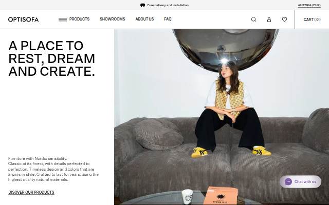OPTISOFA storefront