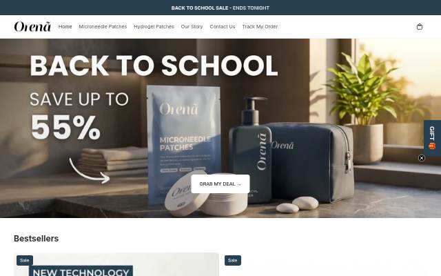 Orena US storefront