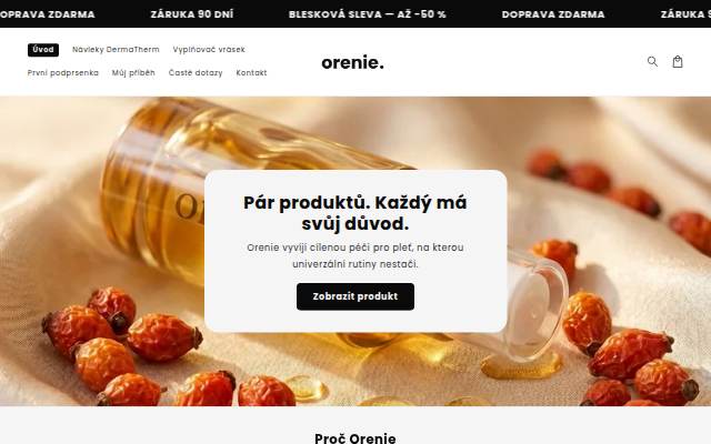 Orenie storefront