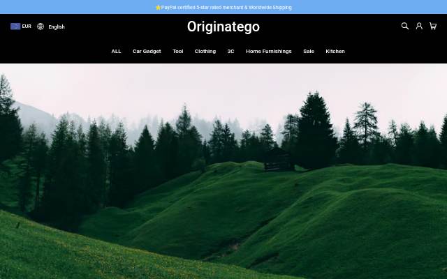 Startseite von Originatego