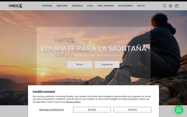 ORIOCX storefront