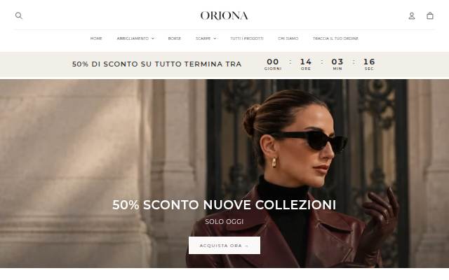 Startseite von Oriona Oficial