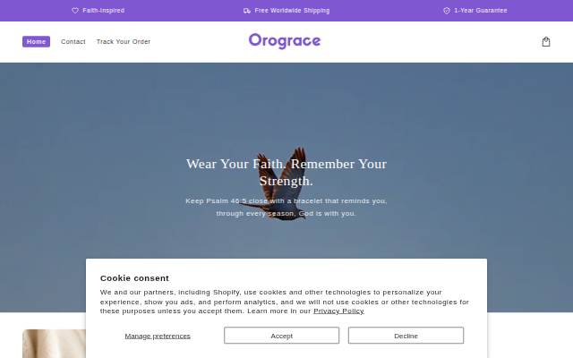 Orograce storefront