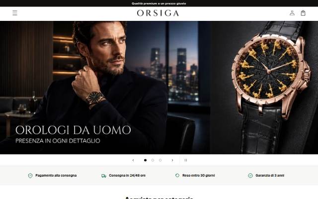 ORSIGA ITALY storefront