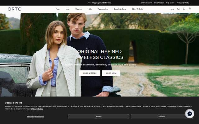 ORTC Clothing Co storefront