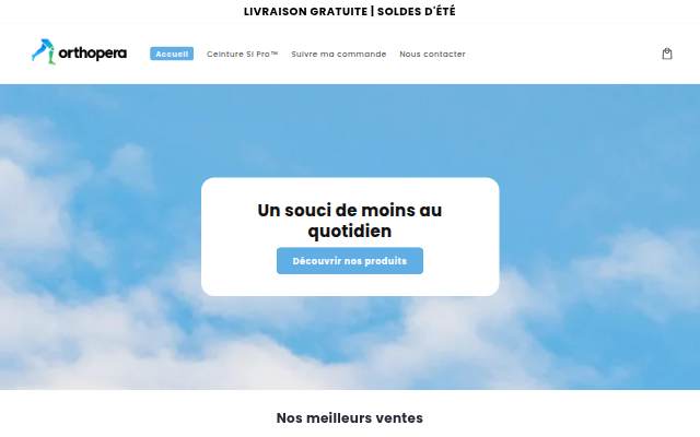 Orthopera storefront