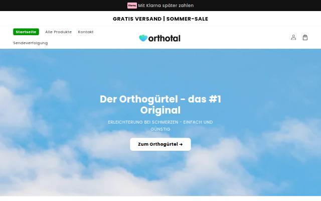Orthotal storefront