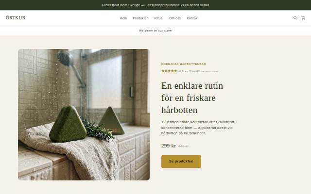 Örtkur storefront