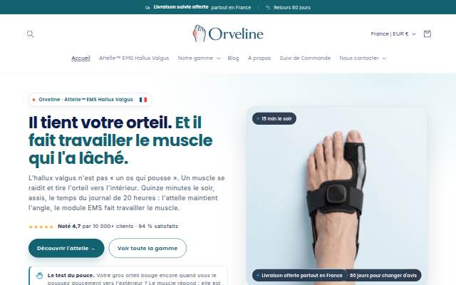 Orveline storefront