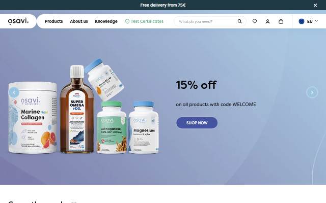 Startseite von Magento Commerce