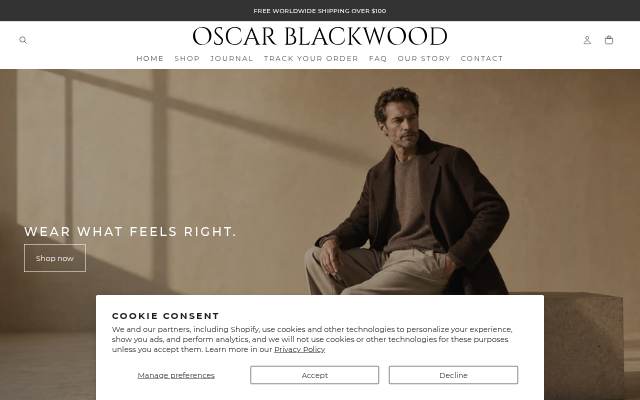 Startseite von Oscar Blackwood
