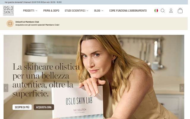 Montra da Oslo Skin Lab® Italia