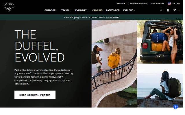 Osprey: Backpacks, Luggage & Travel Gear Since 1974 storefront